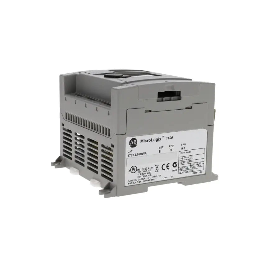 Allen-Bradley 1763-L16BWA MicroLogix 1100 Programmable Logic Controller – 10 DC Inputs, 6 Relay Outputs, 120–240 V AC