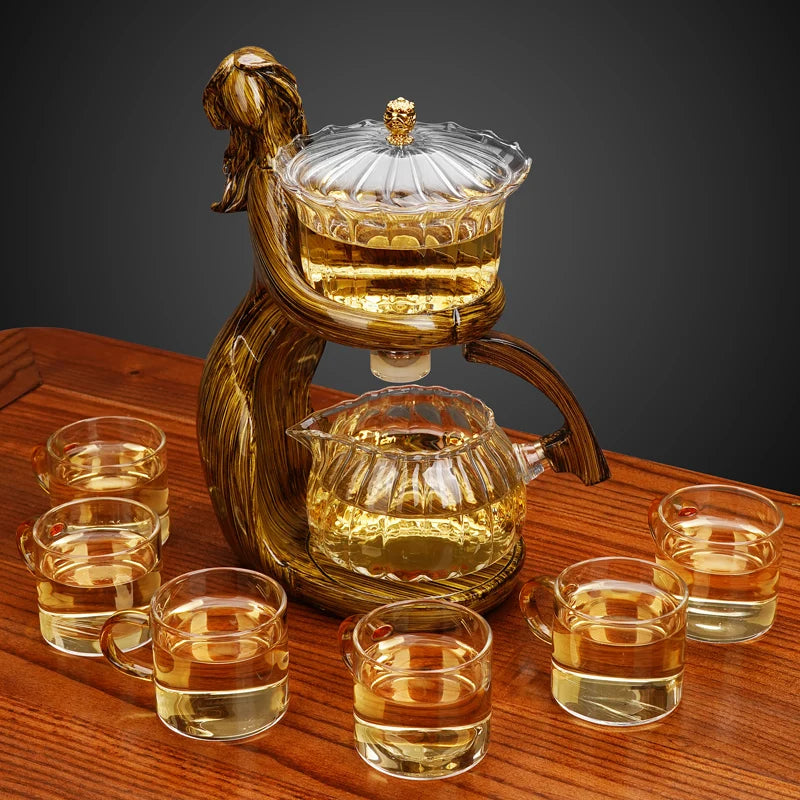 Semi-Automatic Teapot – Effortless Brewing, Elegant Design & Blooming Tea Experience