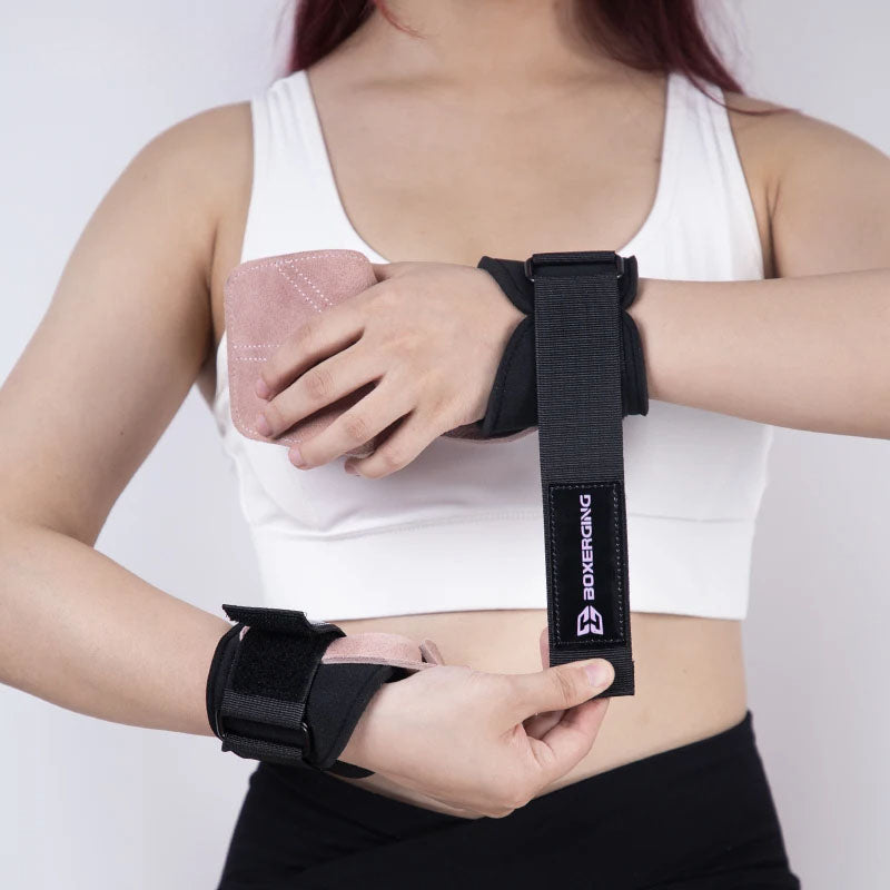 Weightlifting Grip Pads – Secure Grip, Palm Protection & Anti-Slip Leather for Heavy Lifting