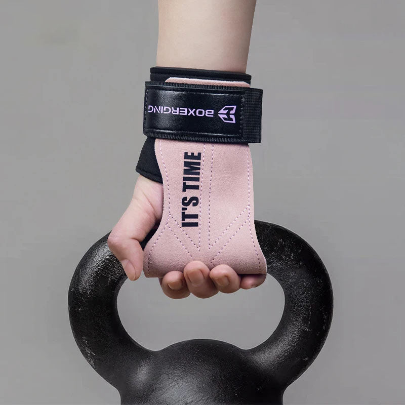 Weightlifting Grip Pads – Secure Grip, Palm Protection & Anti-Slip Leather for Heavy Lifting