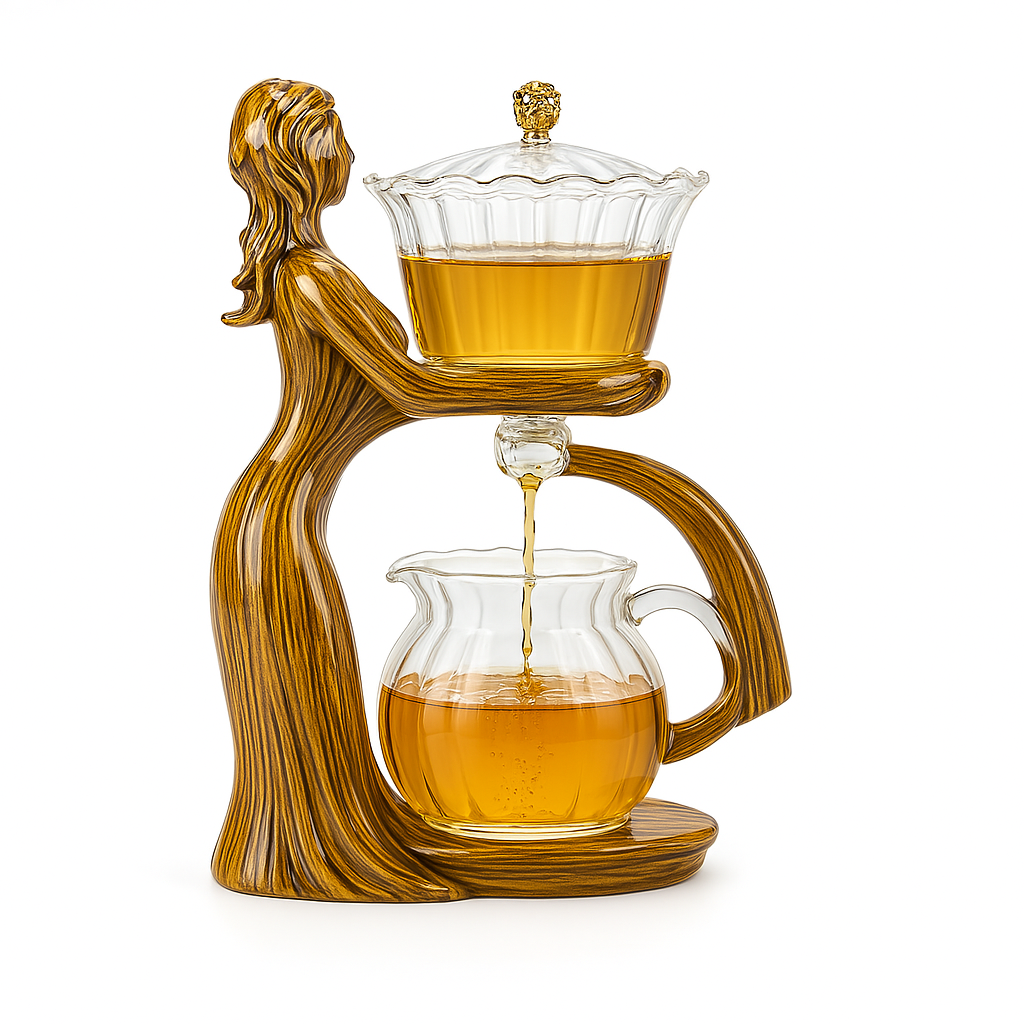 Semi-Automatic Teapot – Effortless Brewing, Elegant Design & Blooming Tea Experience