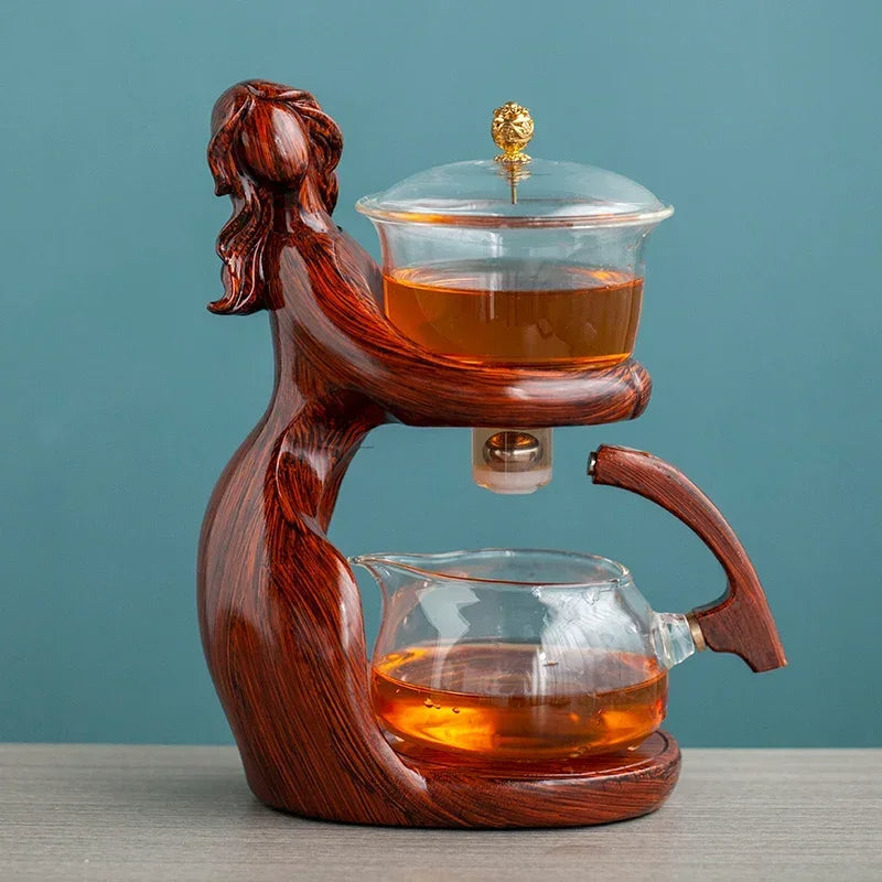 Semi-Automatic Teapot – Effortless Brewing, Elegant Design & Blooming Tea Experience