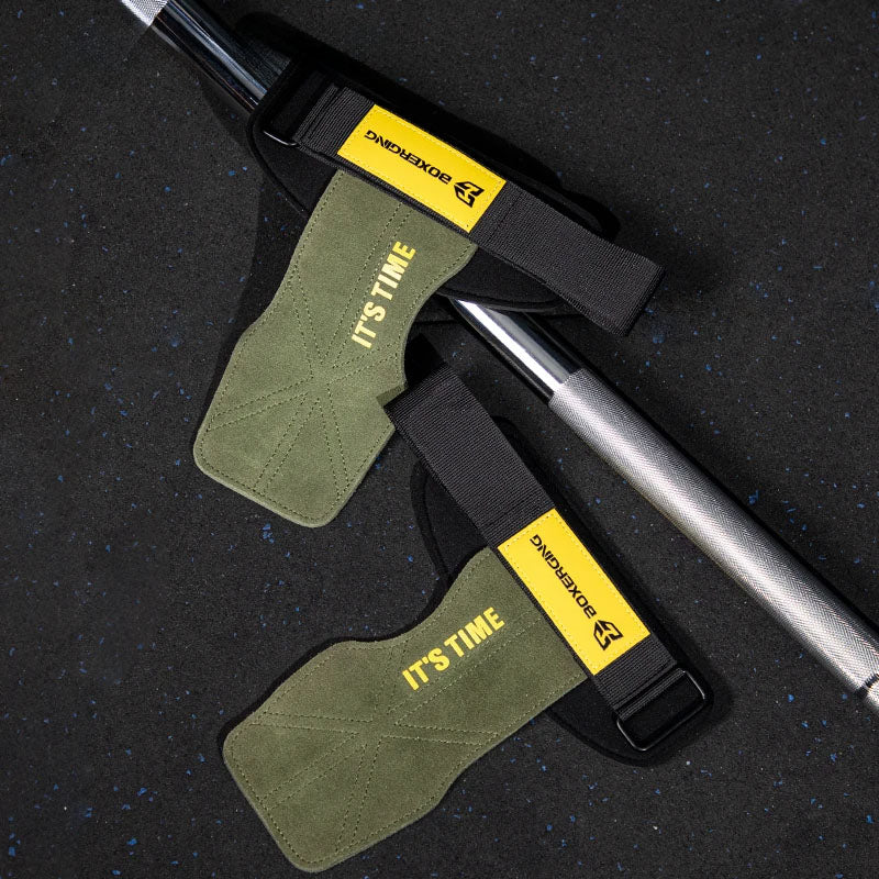 Weightlifting Grip Pads – Secure Grip, Palm Protection & Anti-Slip Leather for Heavy Lifting