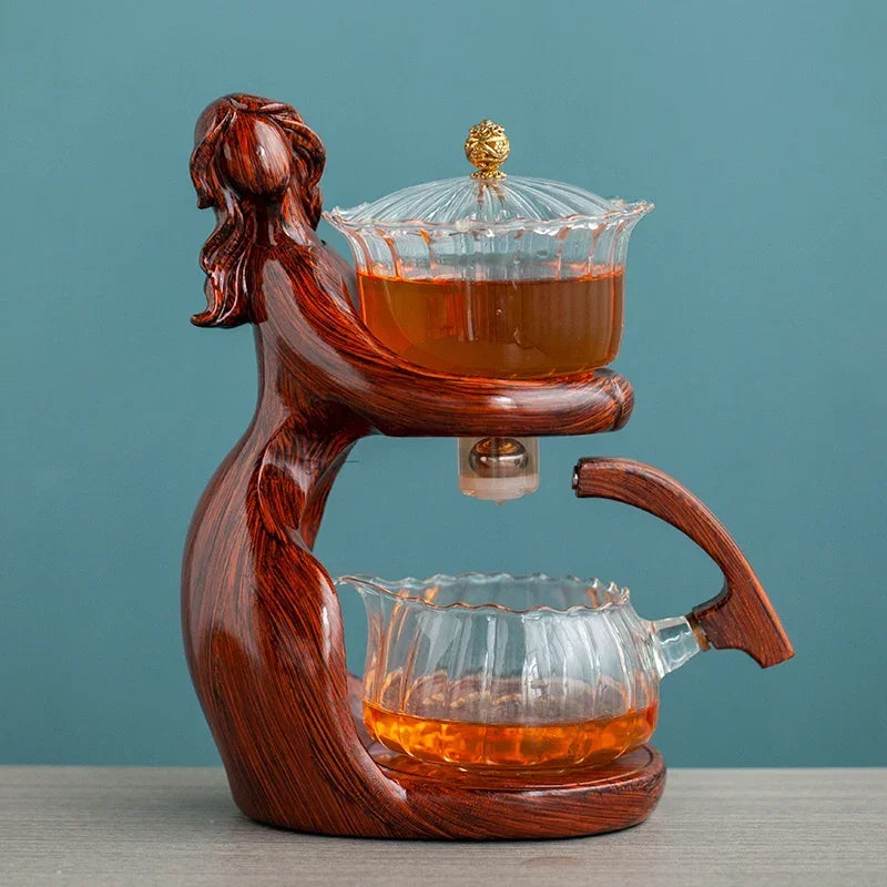 Semi-Automatic Teapot – Effortless Brewing, Elegant Design & Blooming Tea Experience