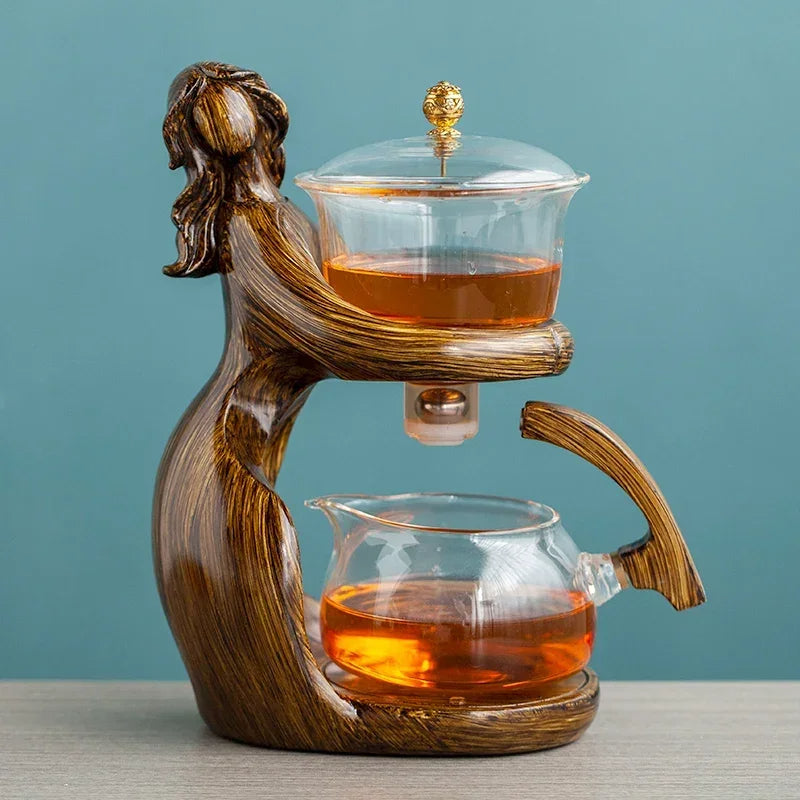 Semi-Automatic Teapot – Effortless Brewing, Elegant Design & Blooming Tea Experience