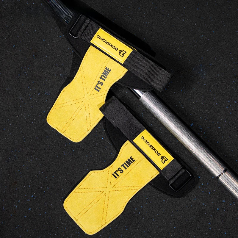 Weightlifting Grip Pads – Secure Grip, Palm Protection & Anti-Slip Leather for Heavy Lifting