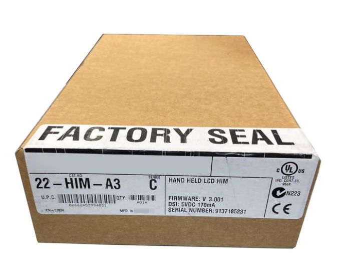 Allen-Bradley 22-HIM-A3 Human Interface Module – Handheld LCD Display for PowerFlex 4 Drives