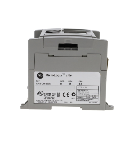 Allen-Bradley 1763-L16BWA MicroLogix 1100 Programmable Logic Controller – 10 DC Inputs, 6 Relay Outputs, 120–240 V AC